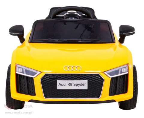 Audi R8 na akumulator dla dzieci Żółty + Pilot