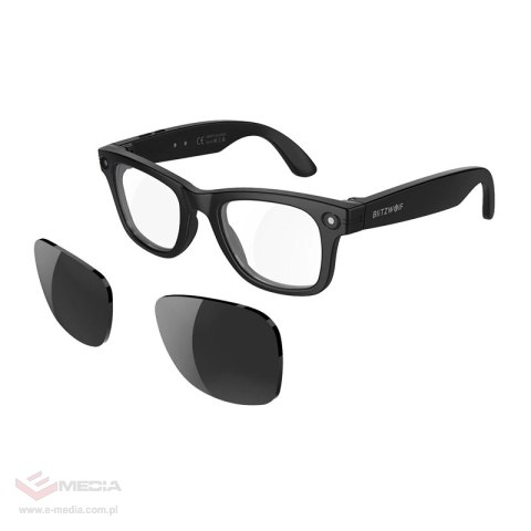 Inteligentne okulary AI BlitzWolf BW-AG1 Pro z wymiennymi soczewkami przeciwsłonecznymi