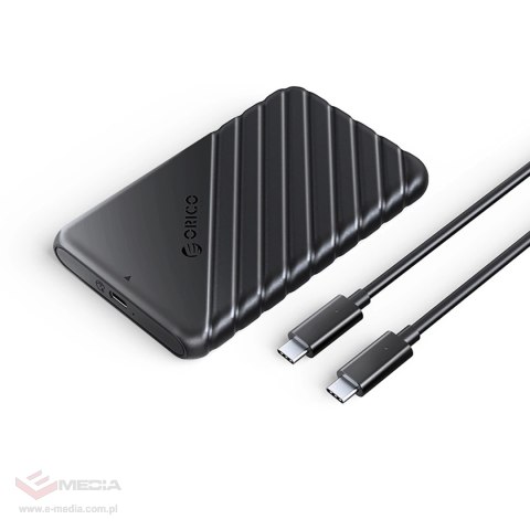 Kieszeń dyskowa Orico 25PW1C-C3 2,5" HDD/SSD USB-C 3.1 6Gb/s - czarna