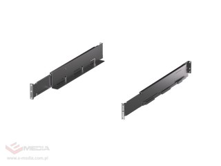 Stalowe szyny montażowe do szaf rack 19", przeznaczone do UPS i EBP. Zapewniają stabilny montaż, wysoką nośność oraz możliwość w