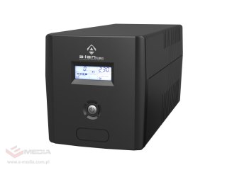 Zasilacz awaryjny UPS 1000VA/600W, 220V/50Hz, obudowa Tower, LCD, 4×CEE 7/3, USB, akumulatory VRLA 2×7Ah, kabel USB A-B 1.2 m, k