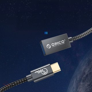 Adapter Orico CAF31 USB-C - USB-A 3.1 Gen 2 10Gbps 1m OTG - czarny