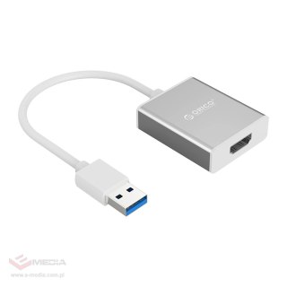 Adapter Orico UTH USB-A 3.0 do HDMI - srebrny