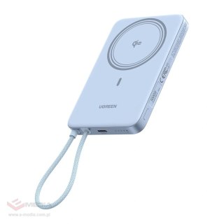 Powerbank UGREEN PB570 10000mAh 30W magnetyczny (niebieski)