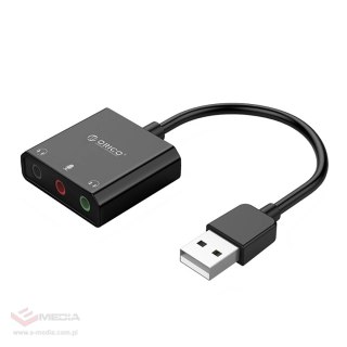 Zewnętrzna karta dźwiękowa Orico SKT3 USB-A - czarna