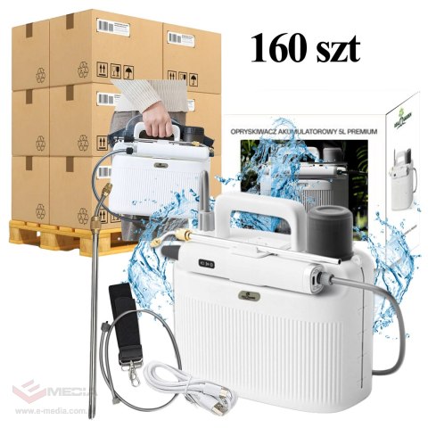160szt.x Opryskiwacz Ogrodowy Elektryczny 2200 Mah Akumulatorowy Ciśnieniowy 5L