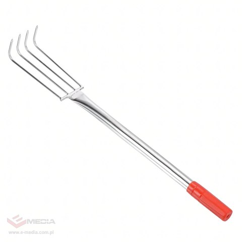 Grabki Ogrodowe Ogrodnicze Metalowe Pazurki do Grabienia Spulchniania 4 Zębne 56 cm