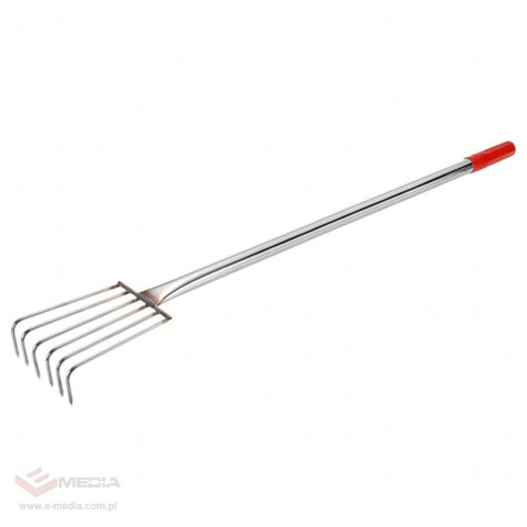 Grabki Ogrodowe Ogrodnicze Metalowe Pazurki do Grabienia Spulchniania 6 Zębne 56 cm