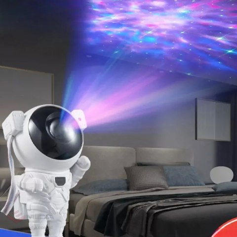 Projektor Gwiazd Astronauta Lampka Nocna Rzutnik dla dziecka Kosmos Pilot