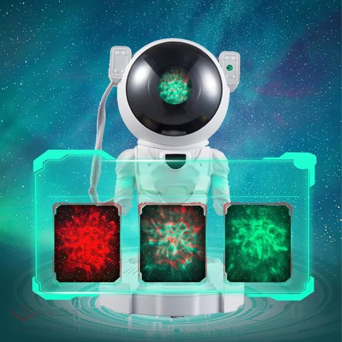 Projektor Gwiazd Astronauta Lampka Nocna Rzutnik dla dziecka Kosmos Pilot