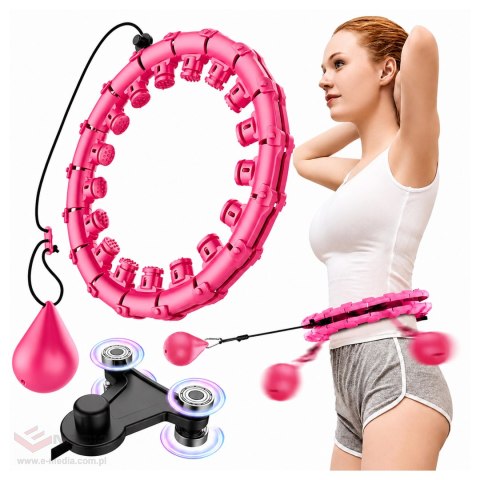 256 x Hula Hop Hulahop z Obciązeniem i Wypustkami Odchudzające Plus Size Składane
