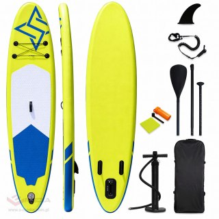 Deska Sup Paddle Board do Pływania Pompowana Standu Up + Akcesoria 305 cm