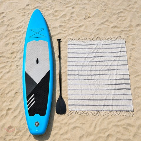 Deska Sup Paddle Board do Pływania Pompowana Standu Up + Akcesoria 350 cm