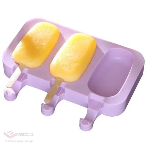 FORMA SILIKONOWA FOREMKA DO LODÓW LODY NA PATYKU FOREMKI SORBET + PATYCZKI