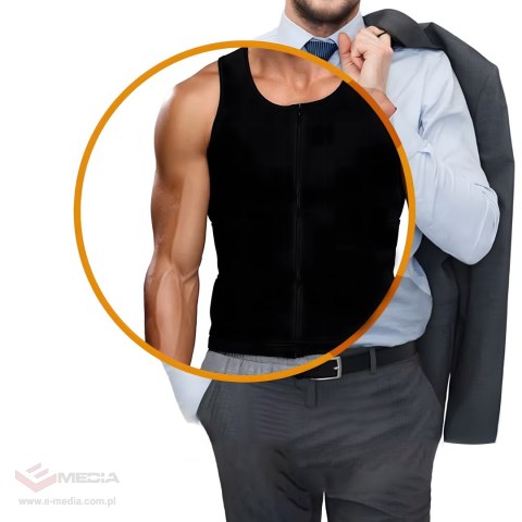 KAMIZELKA NEOPRENOWA FITNESS MĘSKA ODCHUDZAJĄCA SPORTOWA TRENINGOWA SAUNA M