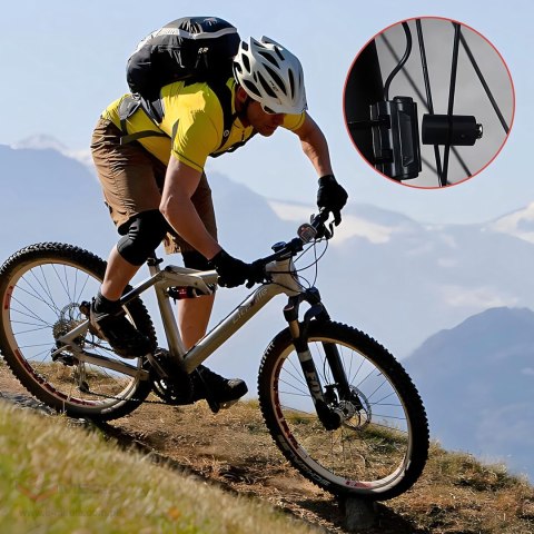 Licznik Rowerowy Wodoodporny Prędkościomierz LCD Prędkość Zegar 15 Funkcji