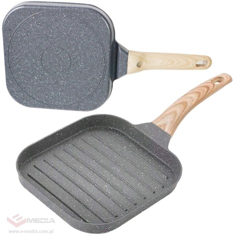 Patelnia Grillowa Turystyczna Biwakowa do Smażenia Grillowania Indukcja Gaz