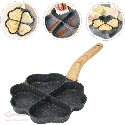 Patelnia do Smażenia Jajek Racuchów Pancakes Placków Indukcja Serduszka