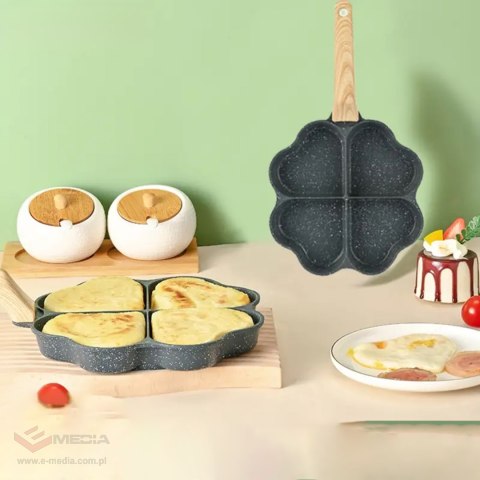 Patelnia do Smażenia Jajek Racuchów Pancakes Placków Indukcja Serduszka