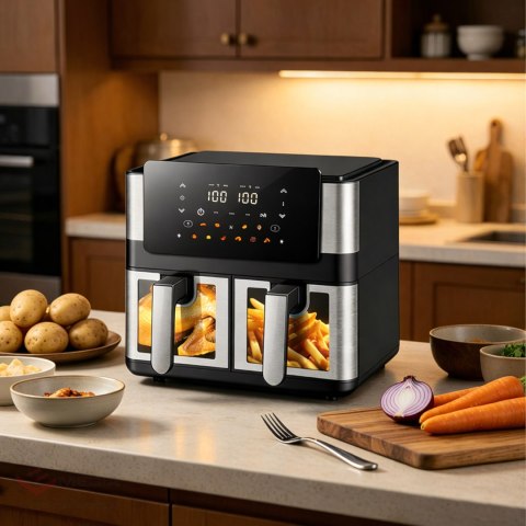 30 x Frytkownica Beztłuszczowa Air Fryer 8L 4+4L Frytownica 2000W 12 Programów