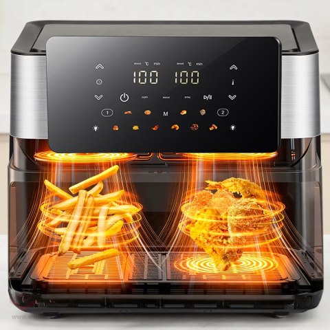 30 x Frytkownica Beztłuszczowa Air Fryer 8L 4+4L Frytownica 2000W 12 Programów