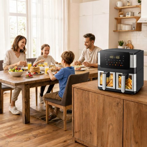 30 x Frytkownica Beztłuszczowa Air Fryer 8L 4+4L Frytownica 2000W 12 Programów