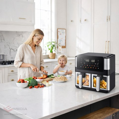 30 x Frytkownica Beztłuszczowa Air Fryer 8L 4+4L Frytownica 2000W 12 Programów