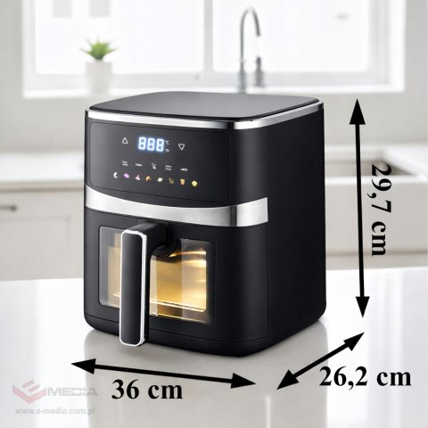 56x Frytkownica Beztłuszczowa Air Fryer 5L Frytownica 1500W 8 Programów Mocna