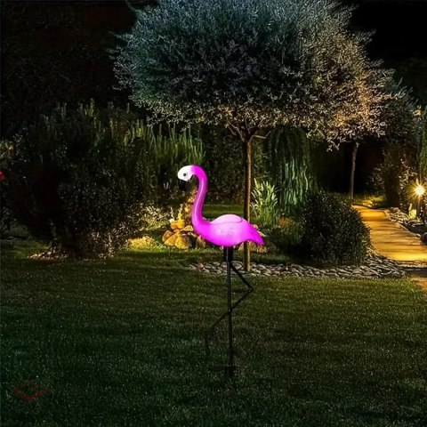 Lampa Lampka Solarna Ogrodowa Ozdobna Ozdoba Flaming Led Dekoracja 53 cm