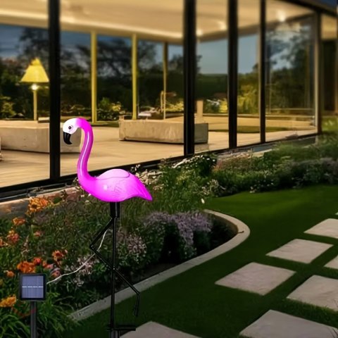 Lampa Lampka Solarna Ogrodowa Ozdobna Ozdoba Flaming Led Dekoracja 53 cm