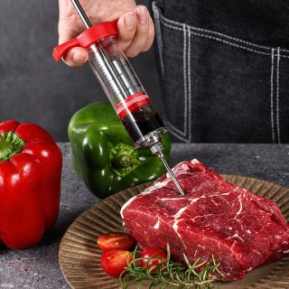 Szpryca Strzykawka do MIęsa Wędlin Peklowania Nastrzykiwarka 30ml 3 Igły