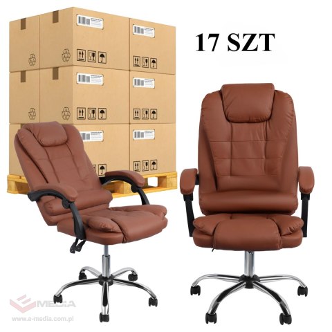 17x Fotel Biurowy Krzesło Biurowe Obrotowy Ergonomiczny do Biura Gabinetu