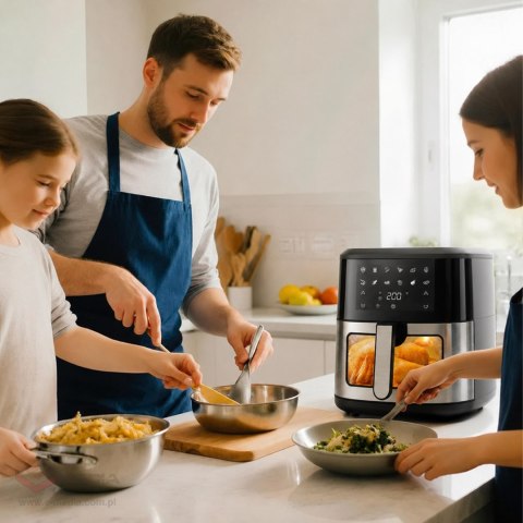 30x Frytkownica Beztłuszczowa Air Fryer 6L Frytownica 1500W 12 Programów Mocna