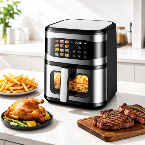 30x Frytkownica Beztłuszczowa Air Fryer 8L Frytownica 1700W 12 Programów Mocna