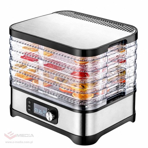 56x Suszarka Spożywcza do Grzybów Warzyw Owoców Pojemna Timer 5 Półek LCD