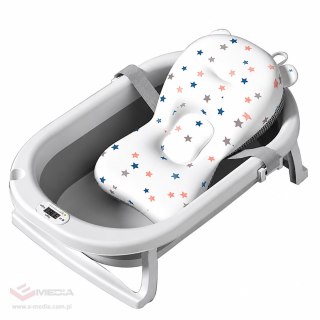 75 x Wanienka Składana dla Dziecka Niemowląt Wanna z Termometrem LCD Poduszka