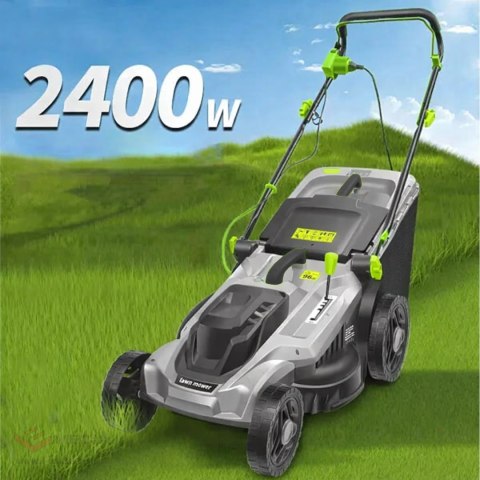 20x Kosiarka Elektryczna Lekka Mocna do Koszenia Trawy Duży Kosz 50L 2400W 43cm