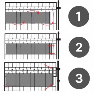 4 x Taśma Ogrodzeniowa 19cm x 35m Osłona Panelowa na Ogrodzenie Płot UV Stone