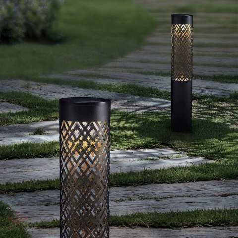 88x Lampa Ogrodowa Solarna Wbijana Słupek 71cm Dekoracyjna Pochodnia Latarnia 2szt.