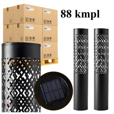 88x Lampa Ogrodowa Solarna Wbijana Słupek 71cm Dekoracyjna Pochodnia Latarnia 2szt.