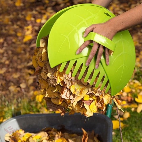 Zgarniacz Zbieracz Liści Plastikowe Grabie do Trawy do Ogrodu Chwytak
