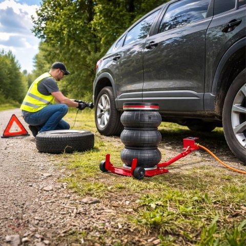 54 x Podnośnik Pneumatyczny Lewarek Samochodowy 15-40cm Bałwanek Poduszka 3,5T