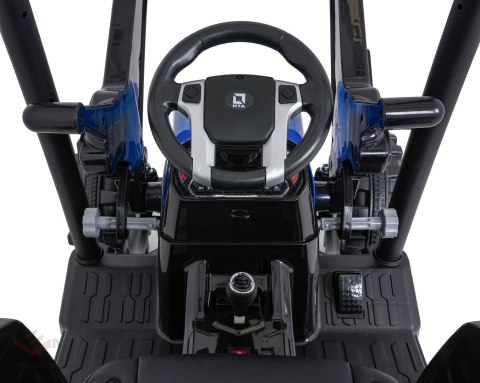 Pojazd MEGA Traktor D68 Z Przyczepką Niebieski