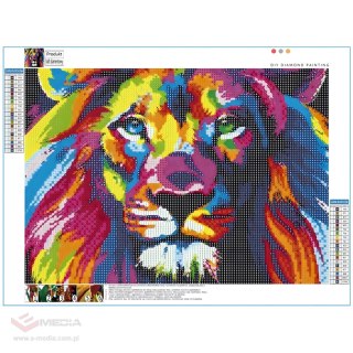 HAFT DIAMENTOWY DUŻY 120x60 Diamond Painting Mozaika Diamentowa XXL ZESTAW