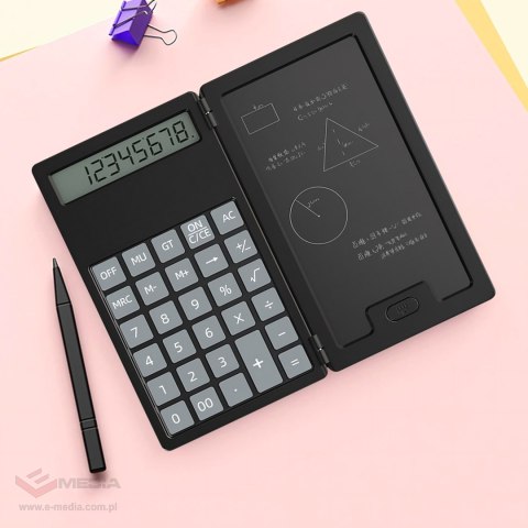Kalkulator 2w1 Naukowy Szkolny Biurowy z Notatnikiem Rysik Notes Notatnik