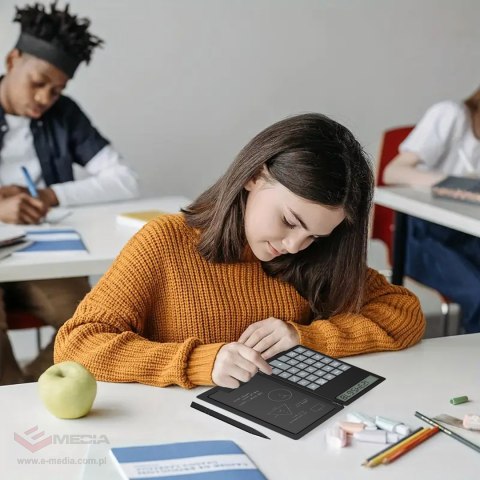Kalkulator 2w1 Naukowy Szkolny Biurowy z Notatnikiem Rysik Notes Notatnik
