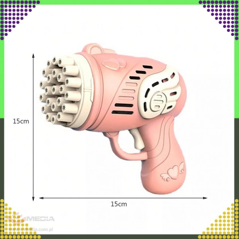 Pistolet na Bańki Maszyna do Baniek Mydlanych Generator Akcesoria Płyn