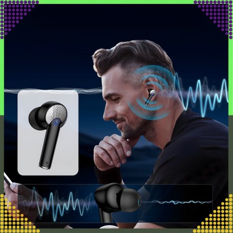 Słuchawki Bezprzewodowe Bluetooth Sportowe do Biegania Powerbank Mikrofon