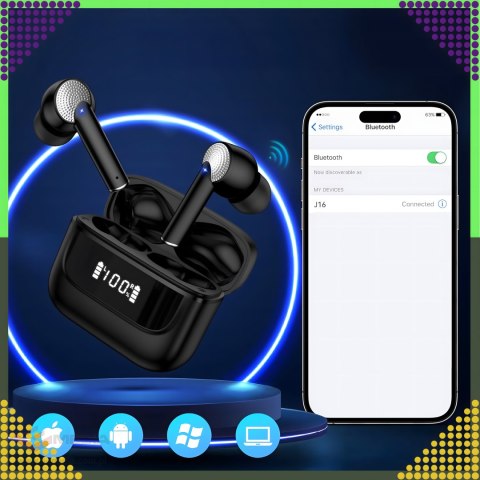 Słuchawki Bezprzewodowe Bluetooth Sportowe do Biegania Powerbank Mikrofon
