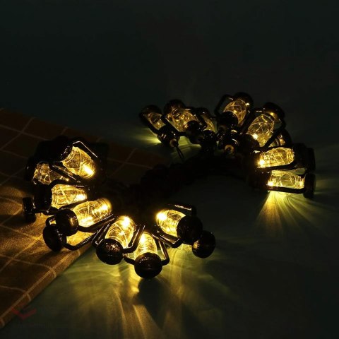 Girlanda Swietlna Lampki Dekoracyjne Led 10 szt Latarenki Ogrodowe 10cm 5m